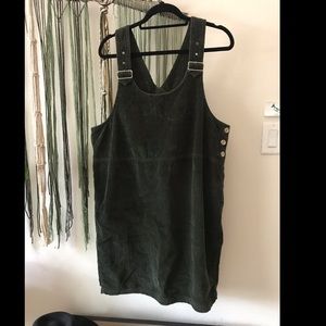 corduroy overall dress